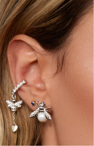 Aurelia Bee Earrings - Silver
