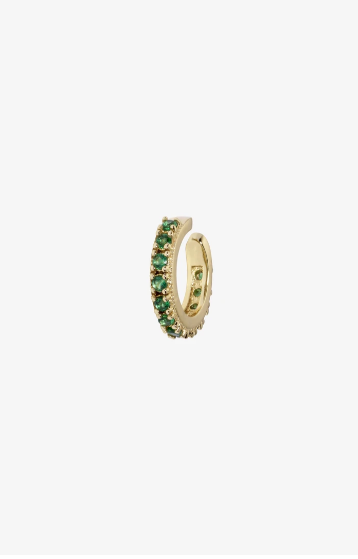 Rosalind Ear Cuff - Gold & Green
